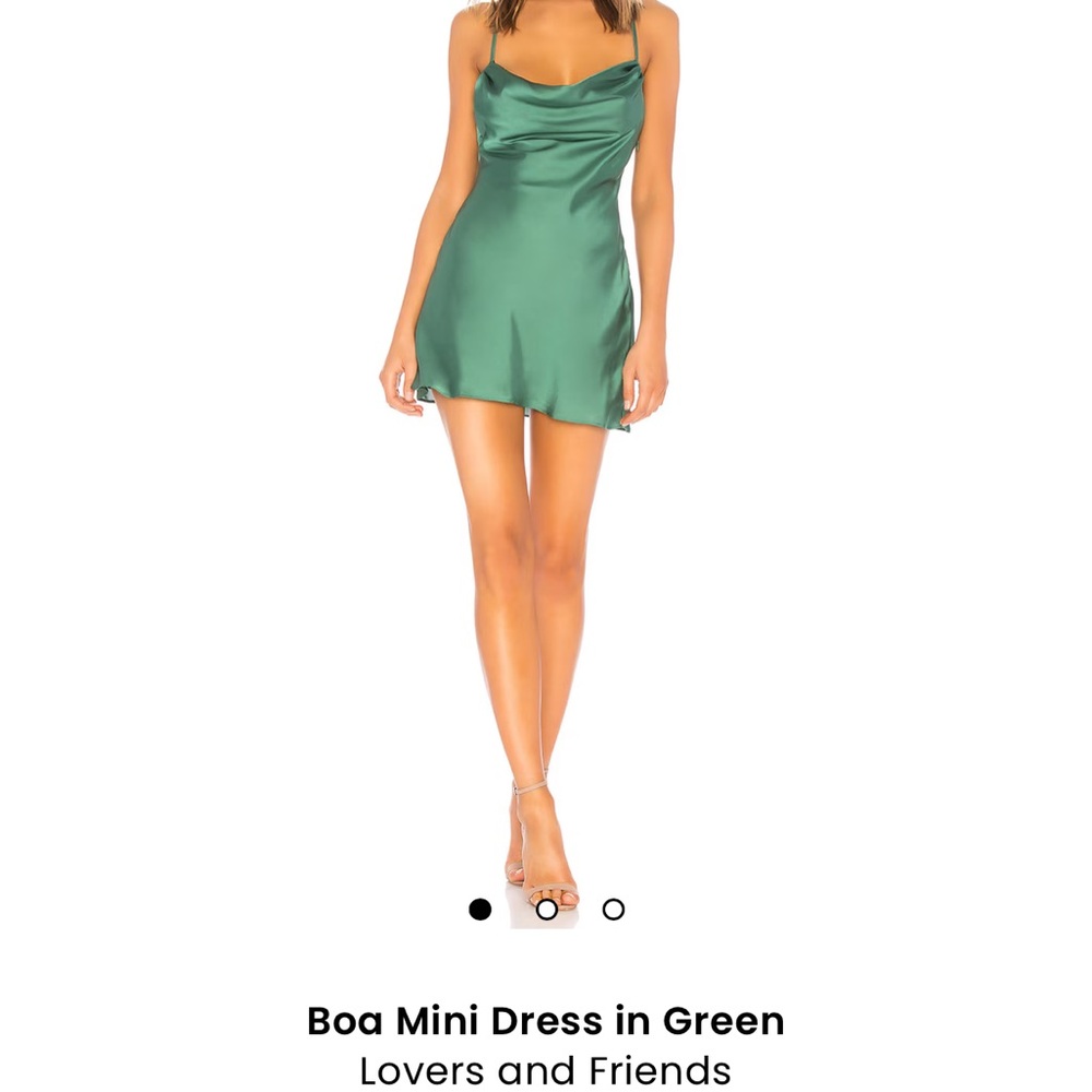 Lovers and Friends Boa Mini Dress in Green size Small